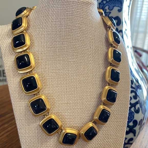 Anne Klein Jewelry - Anne Klein Matte Gold and Black Necklace